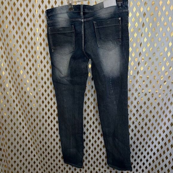 South Pole ribbed jeans vintage y2k size skinny jeans 36x32 - Picture 4 of 5